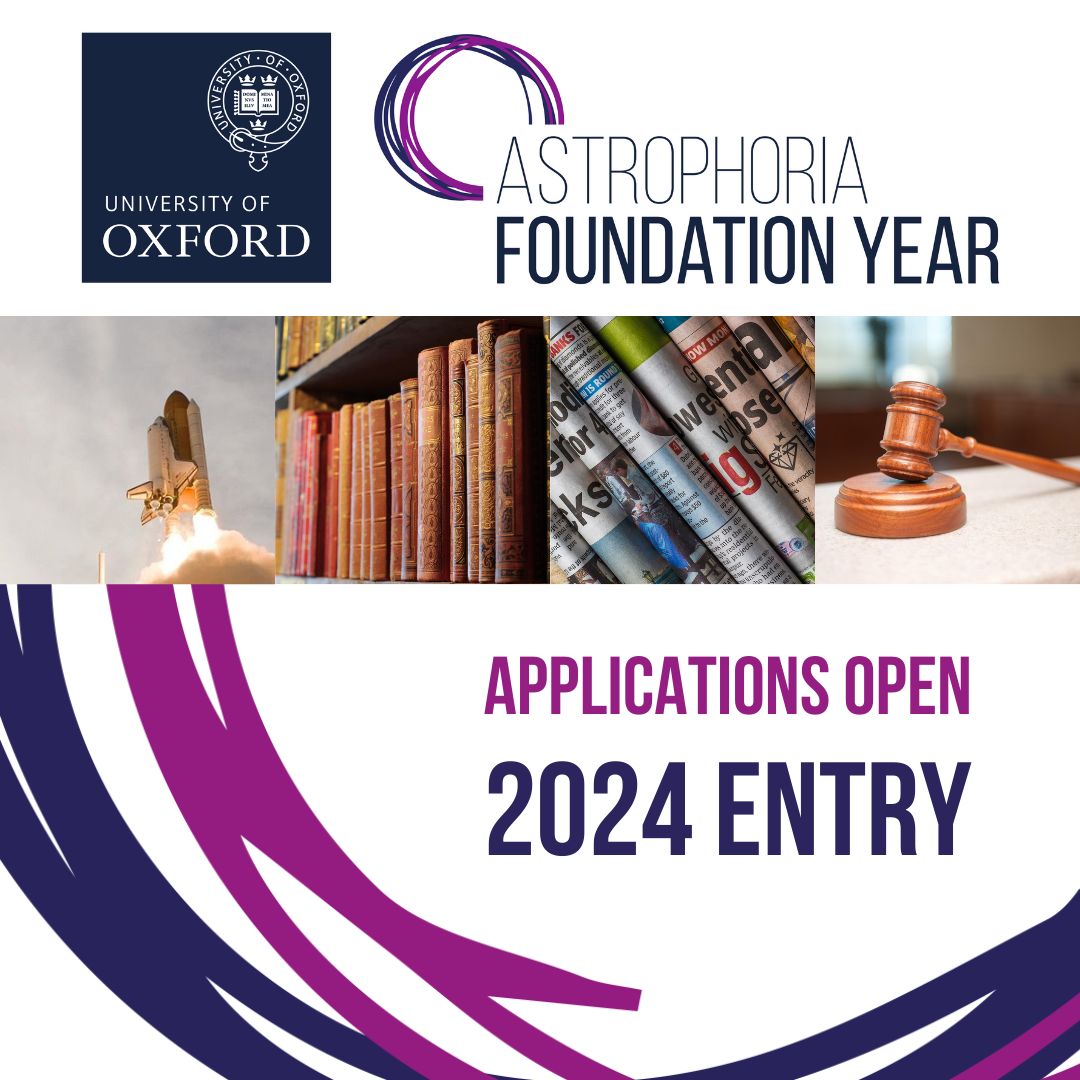 Applications for 2024 entry open Astrophoria Foundation Year