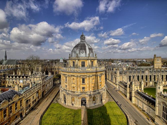 Wide view of the Bodleian Library