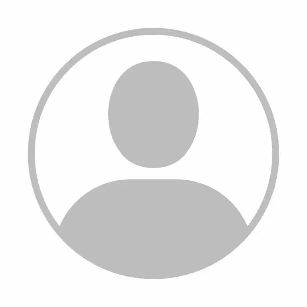 Grey silhouette of a person inside a circular frame on a white background, commonly used as a placeholder for user profile pictures.