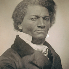 Portrait photograph of Frederick Douglass