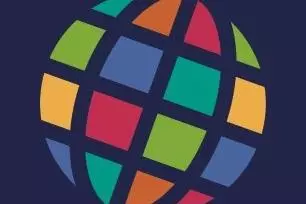 University Language Centre Logo - A globe shape split up into different coloured shapes
